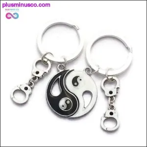 1 Pair Couple Chinese Feng Shui Yin Yang Keychain Auspicious