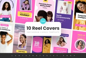 10 Sunshine Instagram Reel Covers Canva Templates
