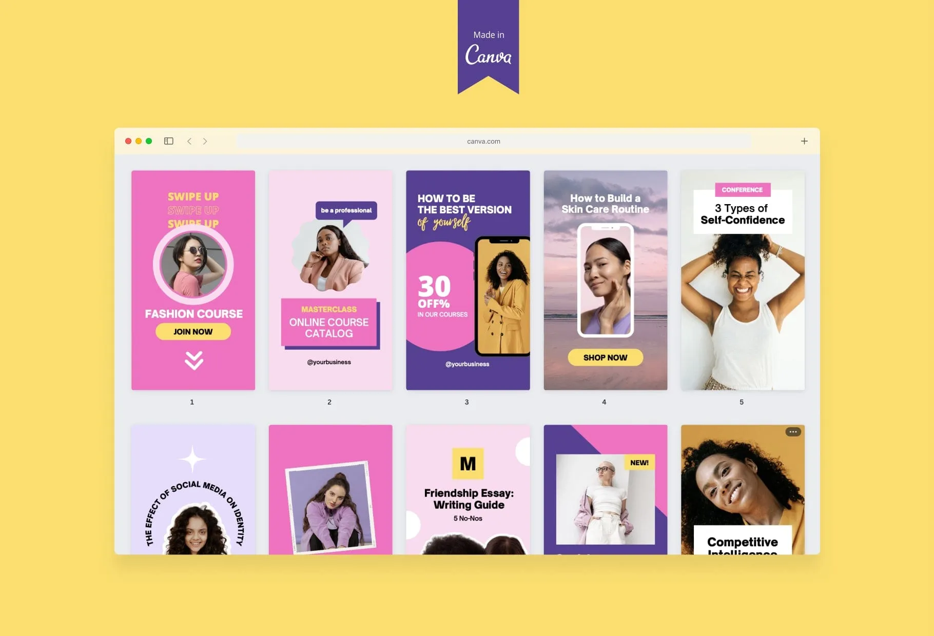 10 Sunshine Instagram Reel Covers Canva Templates
