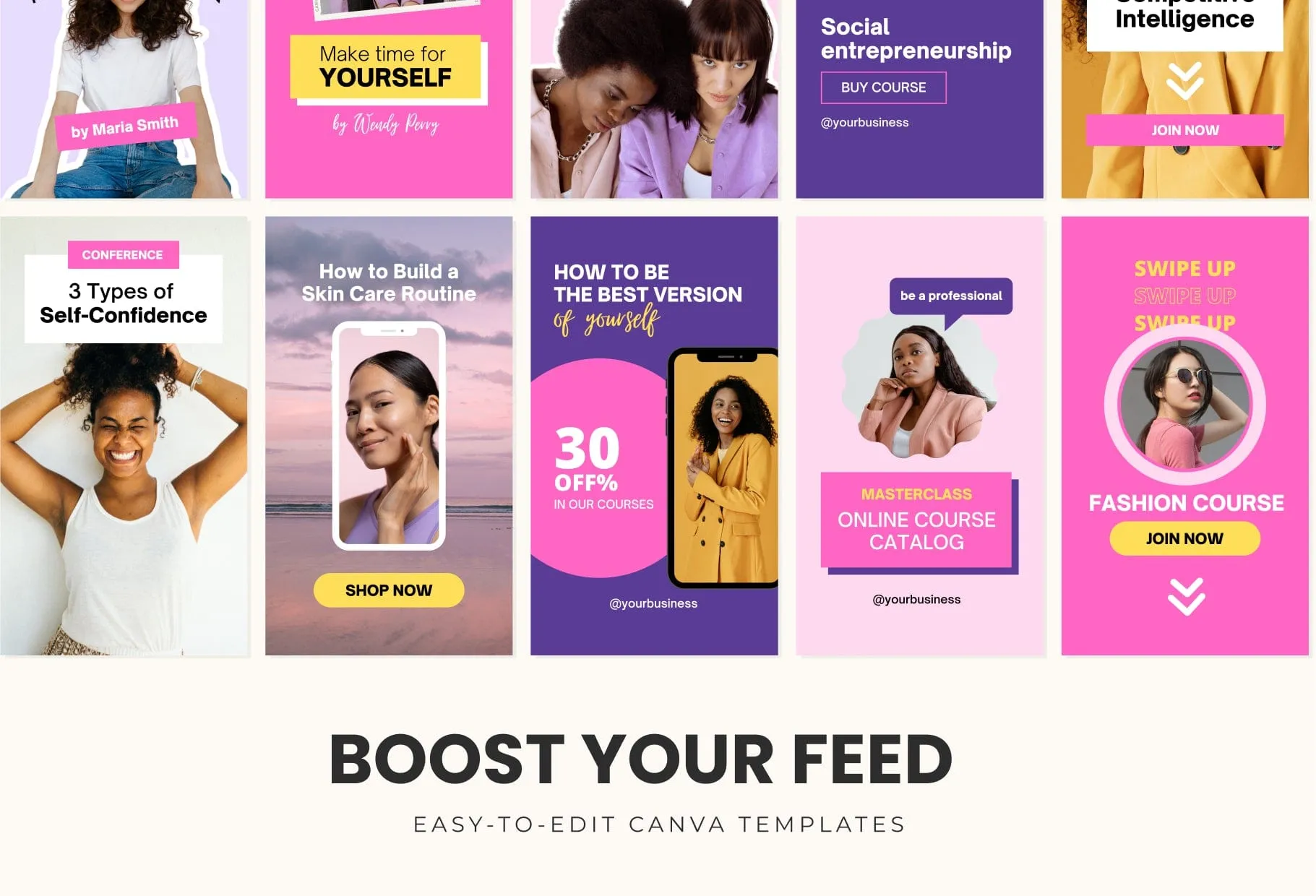 10 Sunshine Instagram Reel Covers Canva Templates