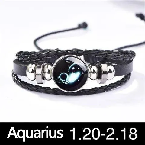 12 Constellation Luminous couple bracelet