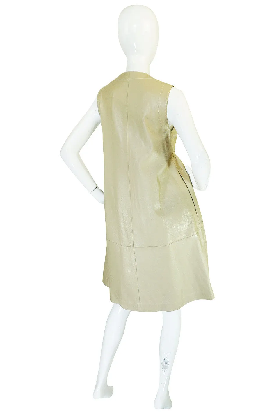 1960s Rare Bonnie Cashin Chic Leather Dress or Vest