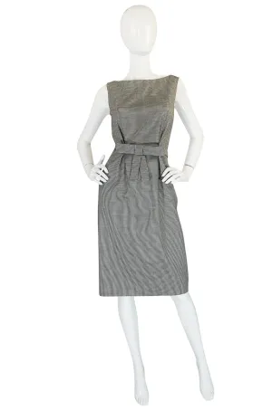 1990s John Galliano for Christian Dior Fitted Check Dress
