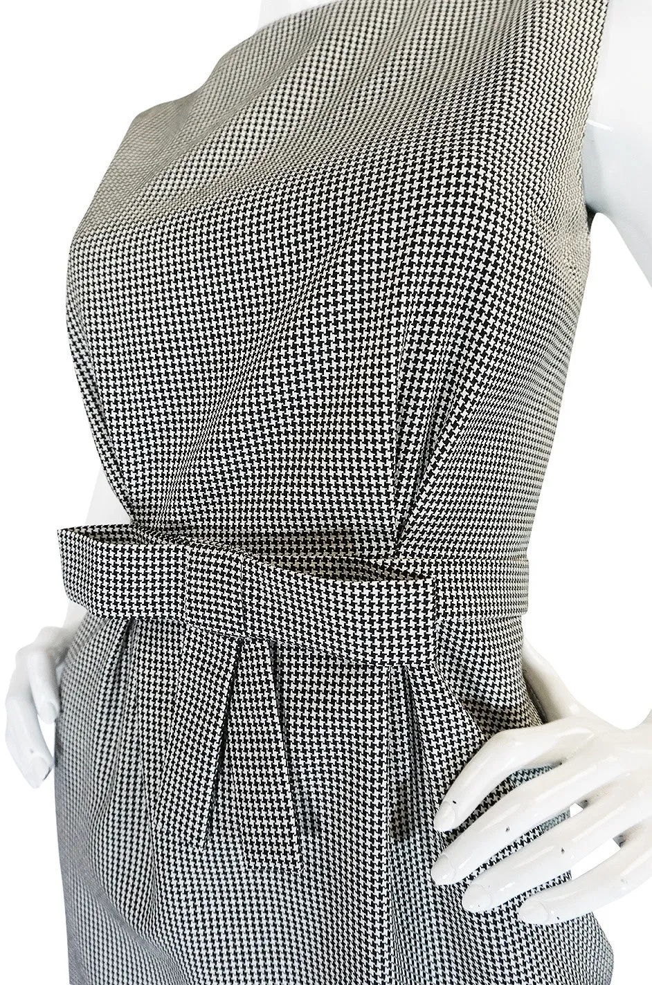 1990s John Galliano for Christian Dior Fitted Check Dress