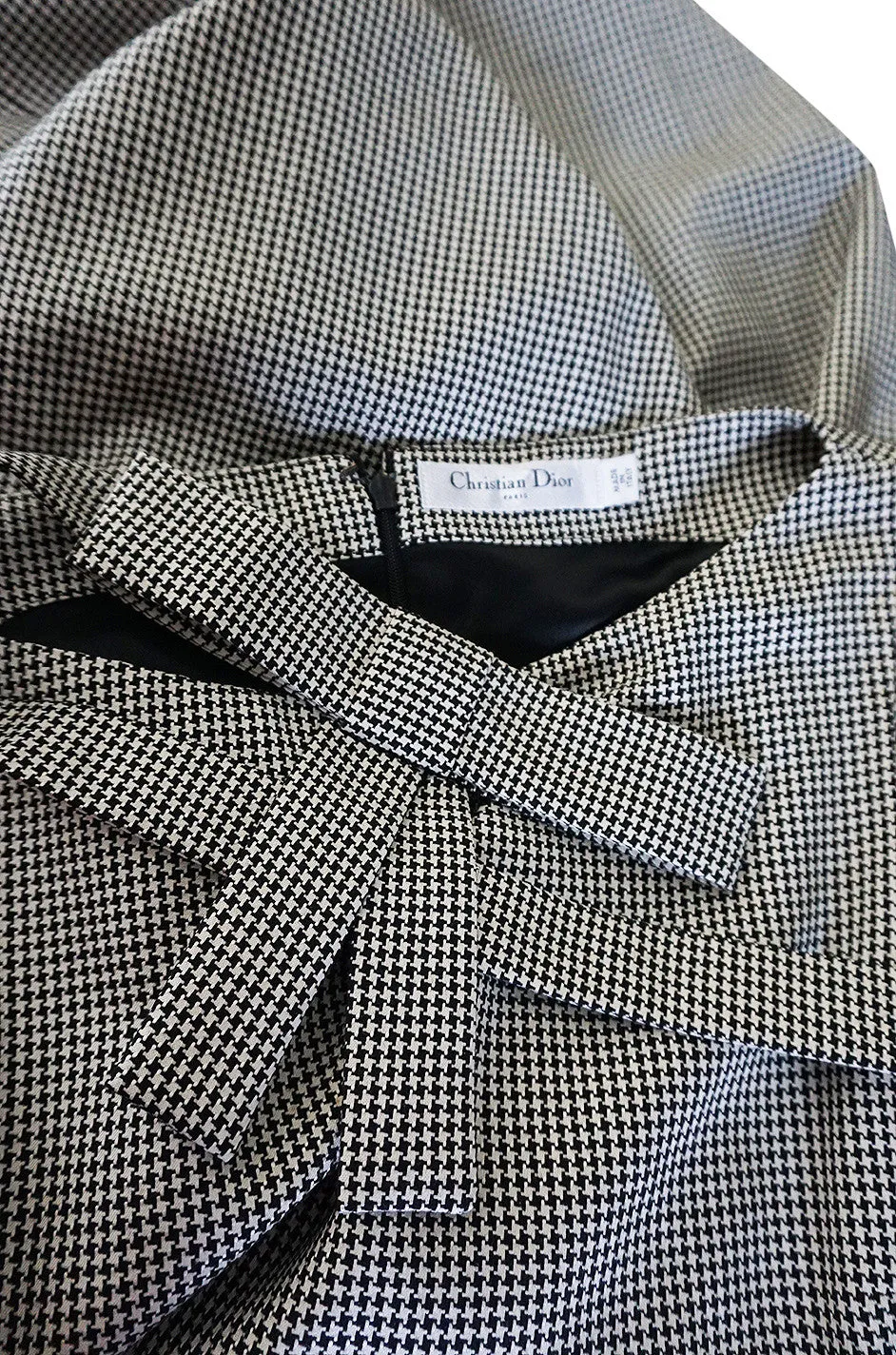 1990s John Galliano for Christian Dior Fitted Check Dress