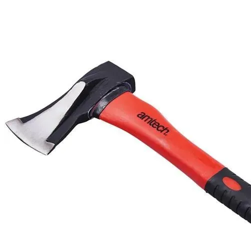 1kg Anti Jam Head Hand Axe Fibreglass Shaft Rubber Grip