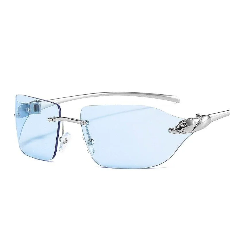 2021 New Arrival Leopard Logo Sunglasses Men Women Fashion Luxury Gradient Lens Alloy Frame Brand Designer Sun Glasses UV400