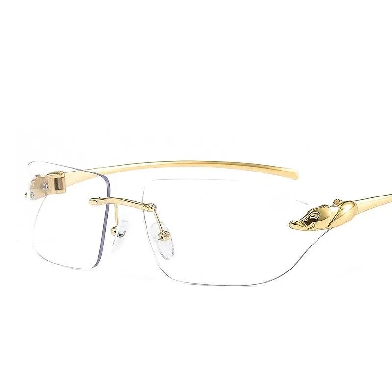 2021 New Arrival Leopard Logo Sunglasses Men Women Fashion Luxury Gradient Lens Alloy Frame Brand Designer Sun Glasses UV400