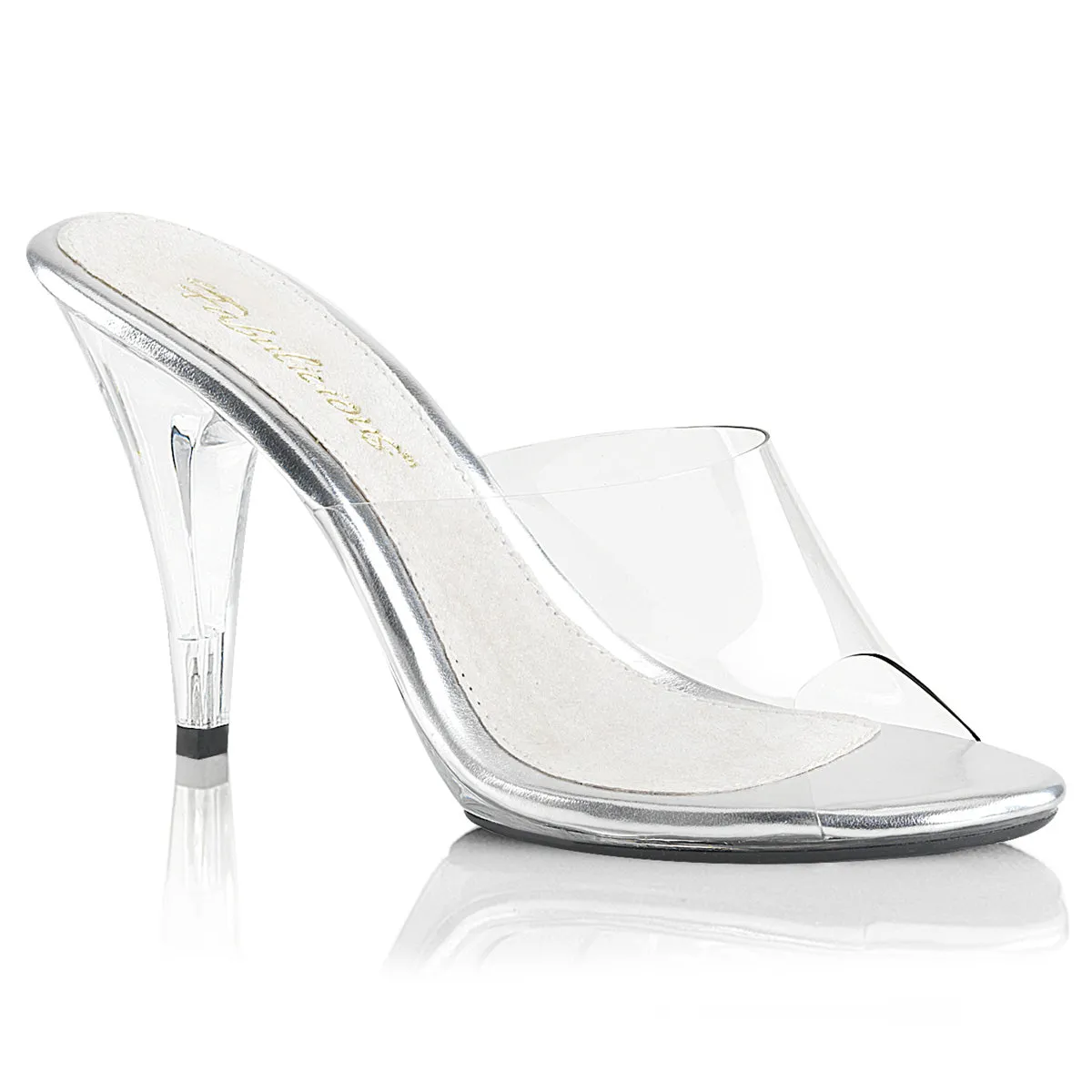 4" Vanity  Clear Heel (CARESS-401 Final Sale)
