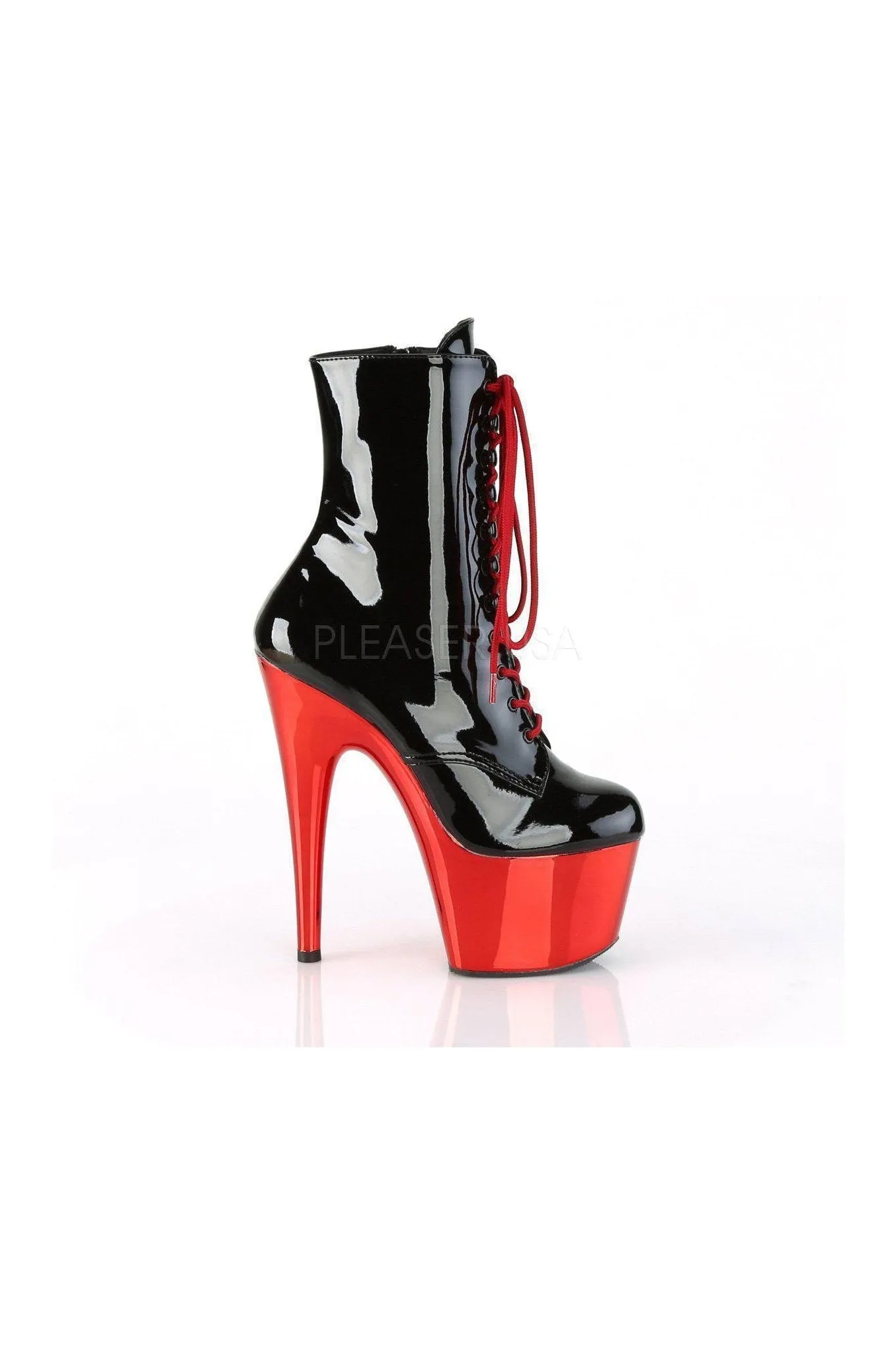 ADORE-1020 Platform Ankle Boot | Black Patent