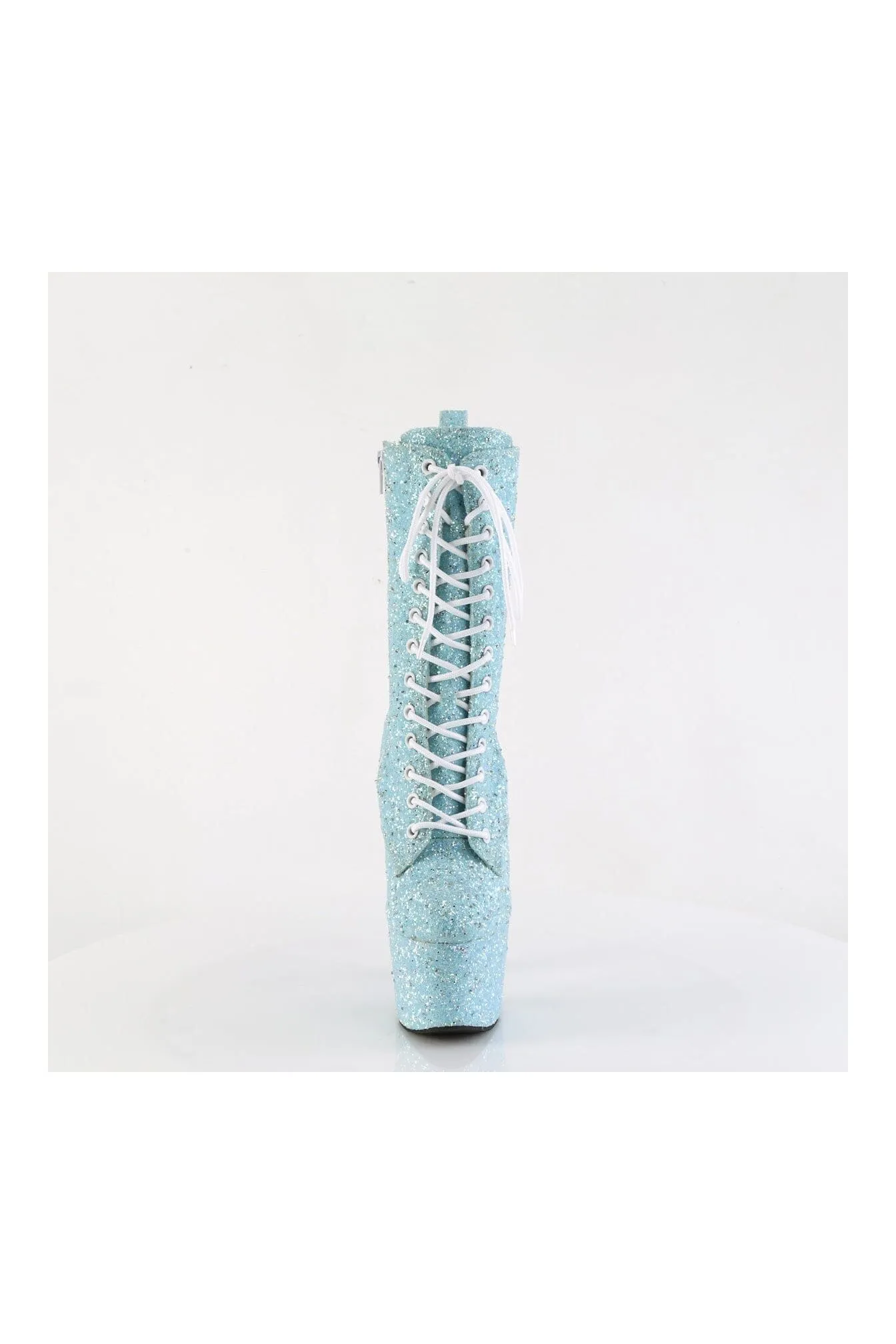 ADORE-1040GR Blue Glitter Ankle Boot