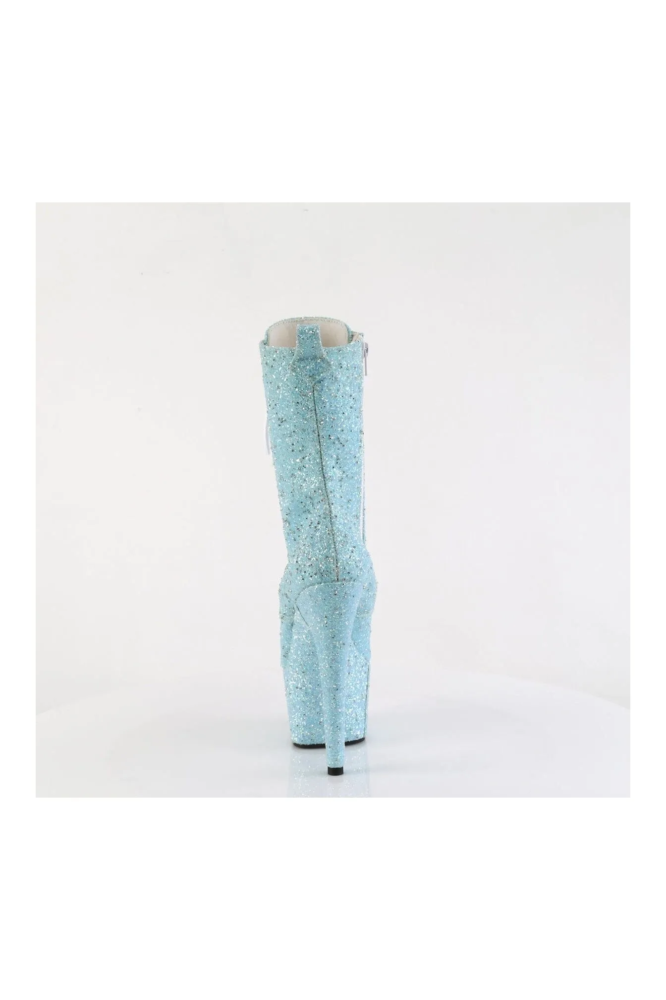 ADORE-1040GR Blue Glitter Ankle Boot