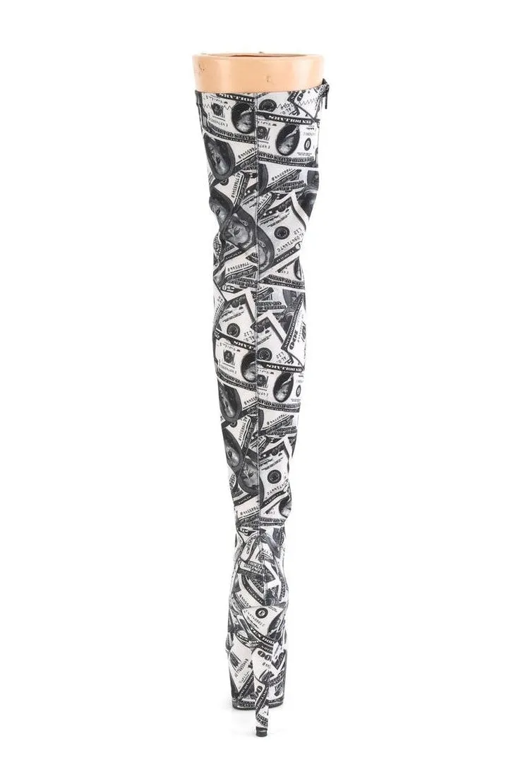 ADORE-3000DP Exotic Boot | White Fabric