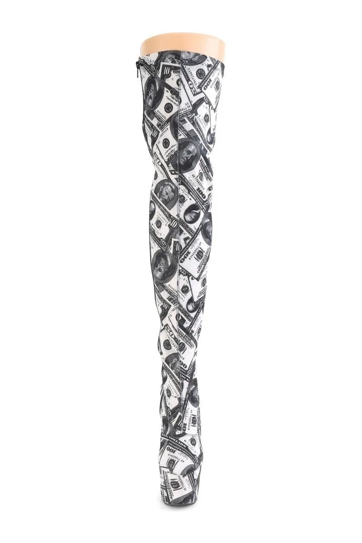 ADORE-3000DP Exotic Boot | White Fabric