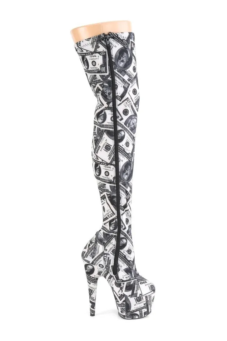 ADORE-3000DP Exotic Boot | White Fabric