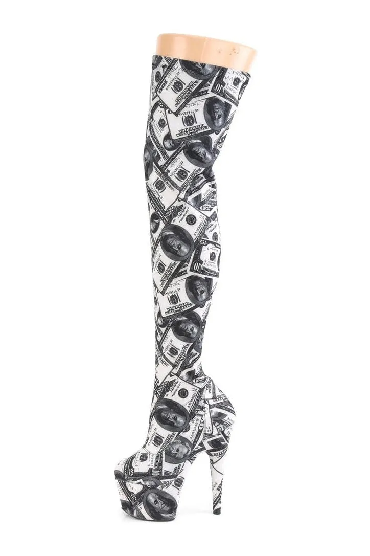 ADORE-3000DP Exotic Boot | White Fabric