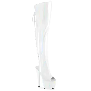 ADORE-3019HWR  White Stretch Holo/White Holo