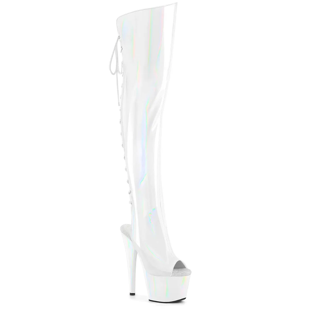 ADORE-3019HWR  White Stretch Holo/White Holo