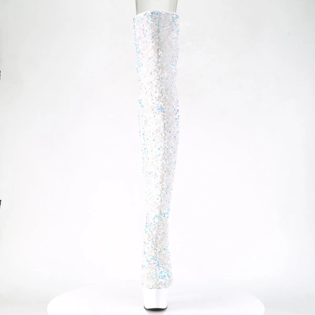 ADORE-3020  White Multi Sequins/White