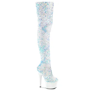 ADORE-3020  White Multi Sequins/White