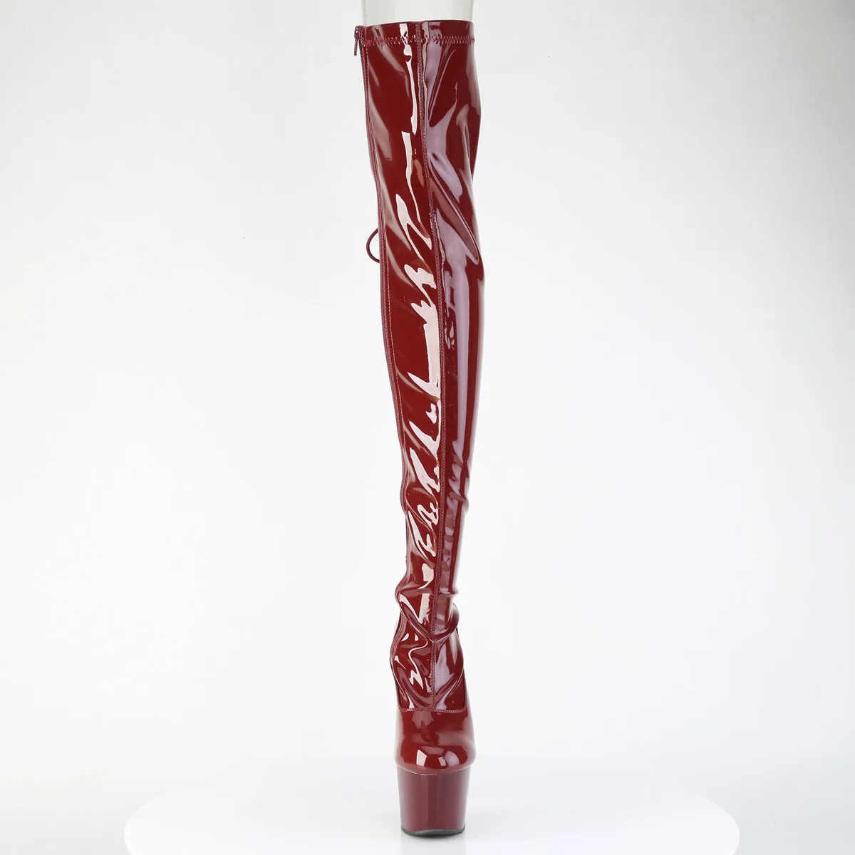 ADORE-3063  Burgundy Stretch Patent/Burgundy
