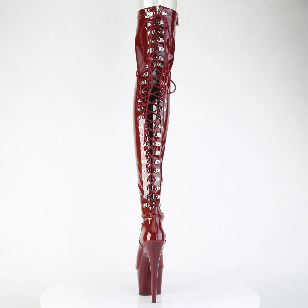 ADORE-3063  Burgundy Stretch Patent/Burgundy