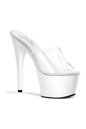 ADORE-701 Platform Slide  | Clear Vinyl