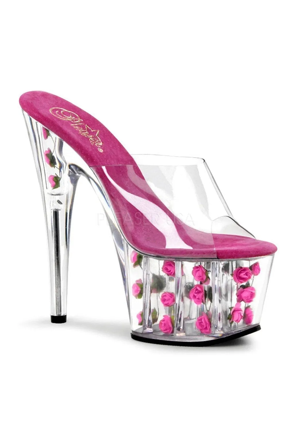 ADORE-701FL Platform Slide  | Clear Vinyl