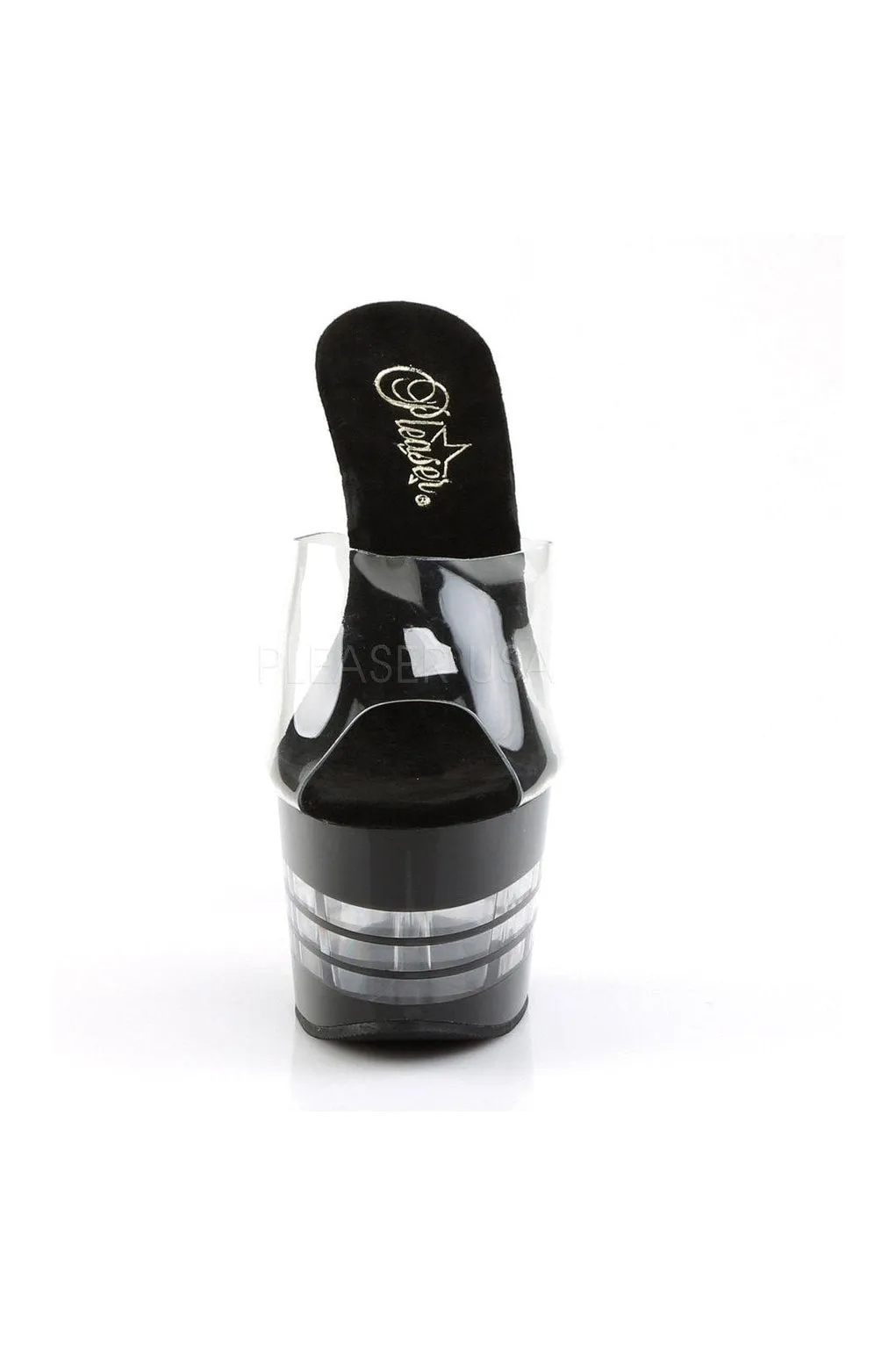 ADORE-701LN Platform Slide  | Black Vinyl