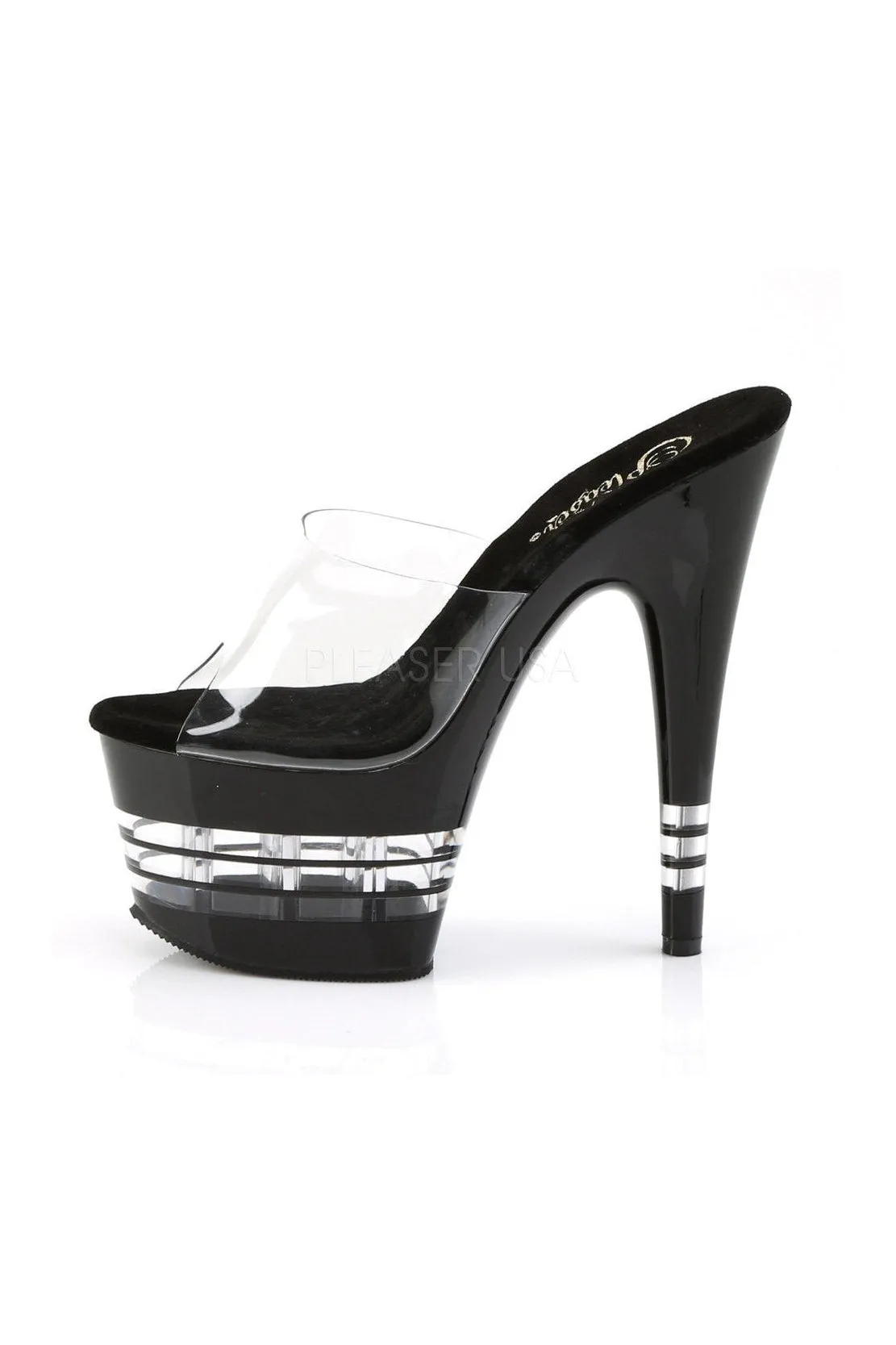 ADORE-701LN Platform Slide  | Black Vinyl