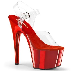ADORE-708  Clear-Matching/Red Chrome