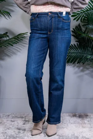 Alaina High Rise Classic Straight Jeans - K1288DN