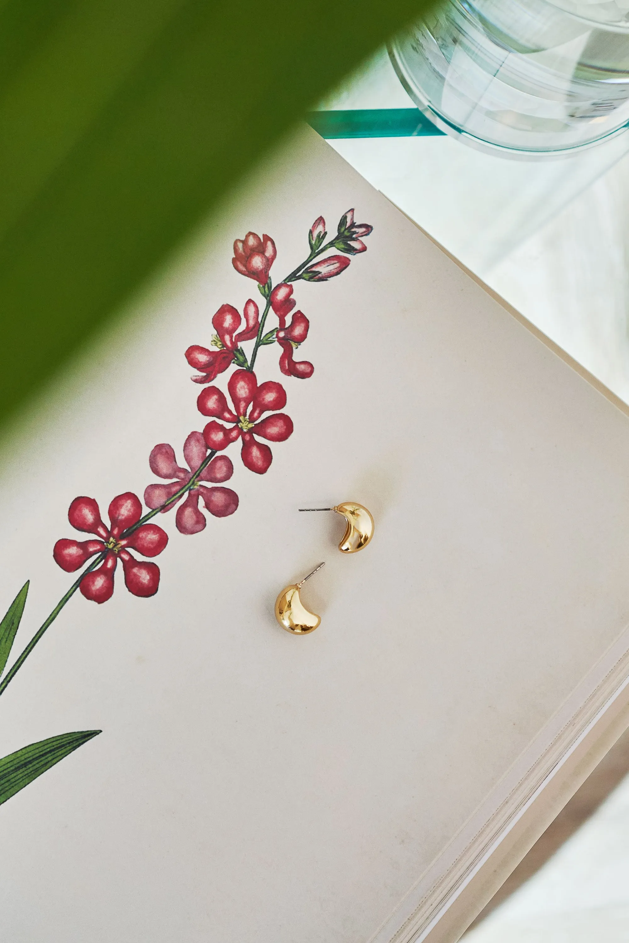 Andi Gold Half Moon Earrings