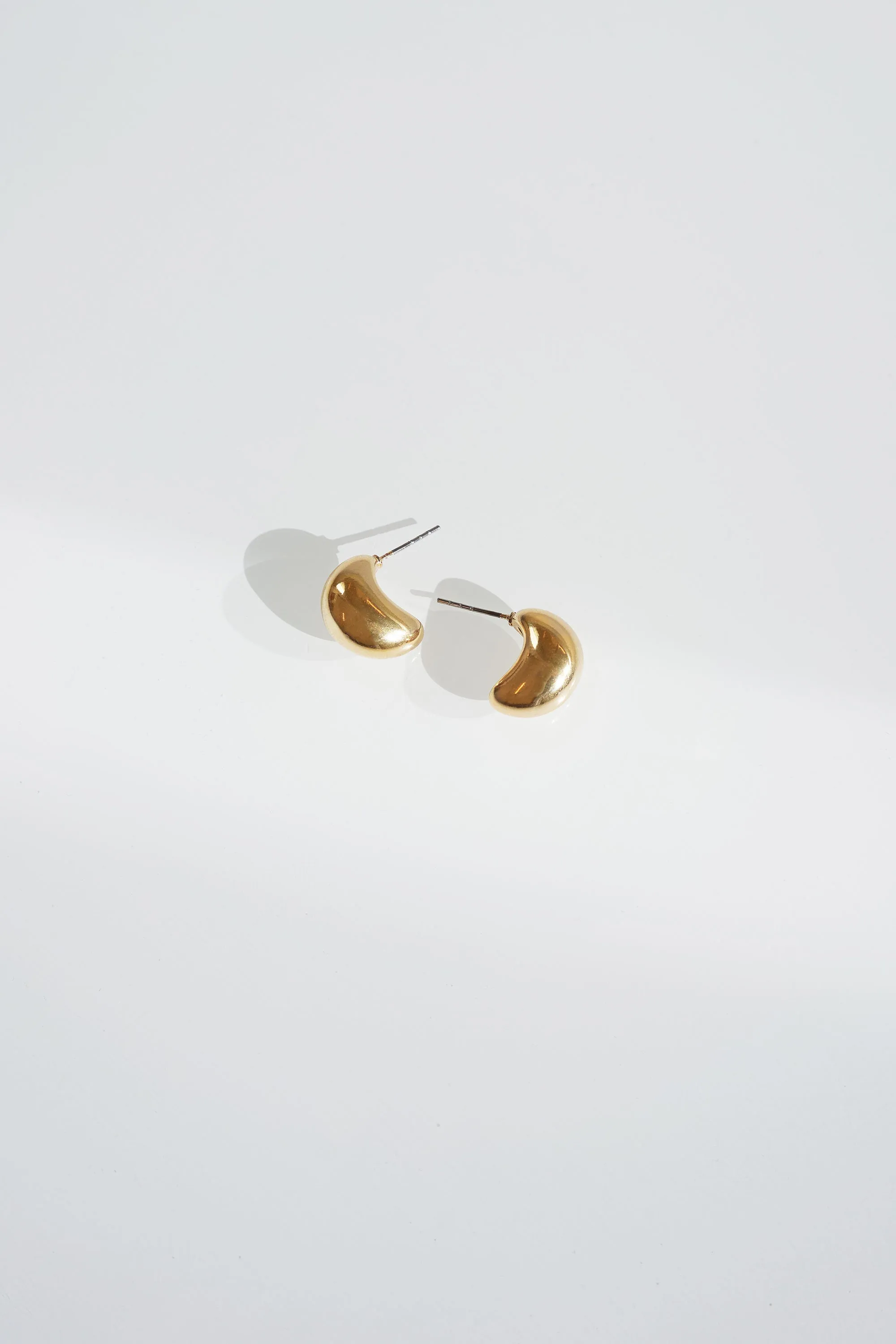Andi Gold Half Moon Earrings