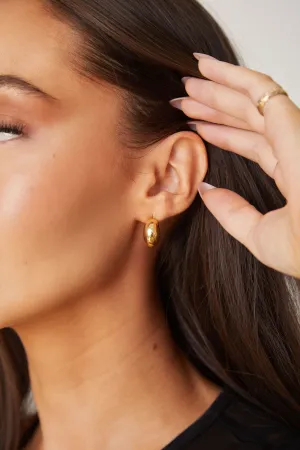 Andi Gold Half Moon Earrings