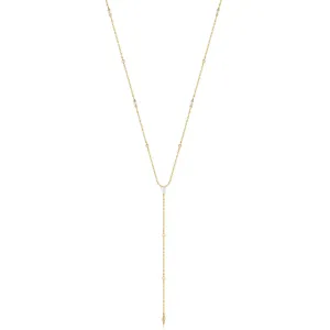Ania Haie Gold Sparkle Point Y Necklace