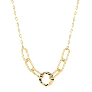 Ania Haie Gold Tiger Chain Charm Connector Necklace