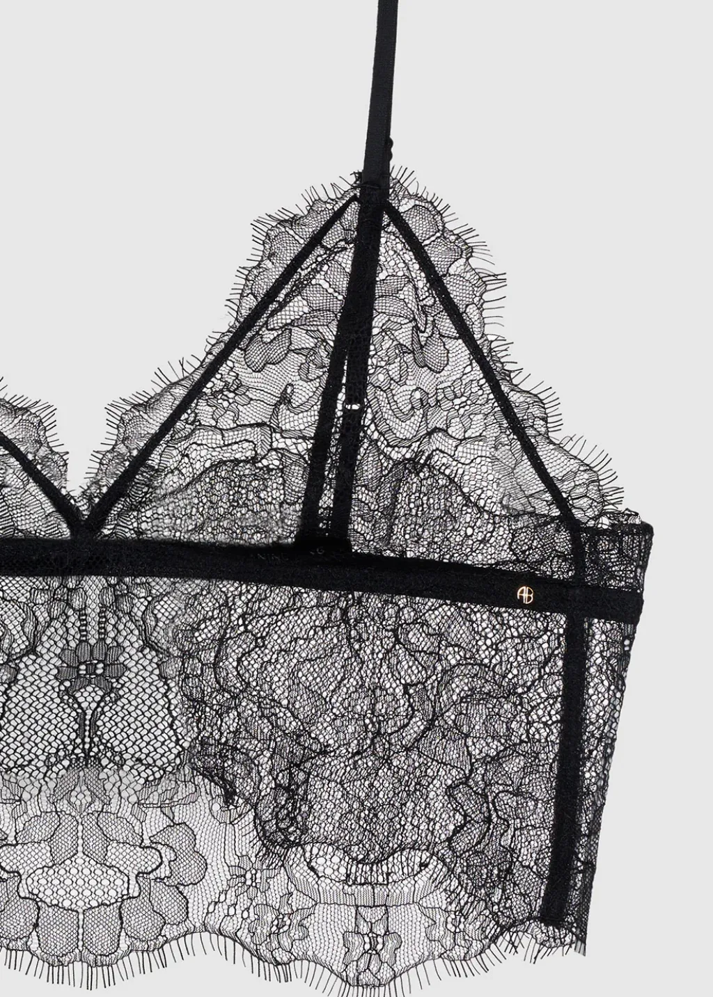 Anine Bing Lace Bralette in Black