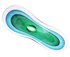 Aqua Saturn Bowl