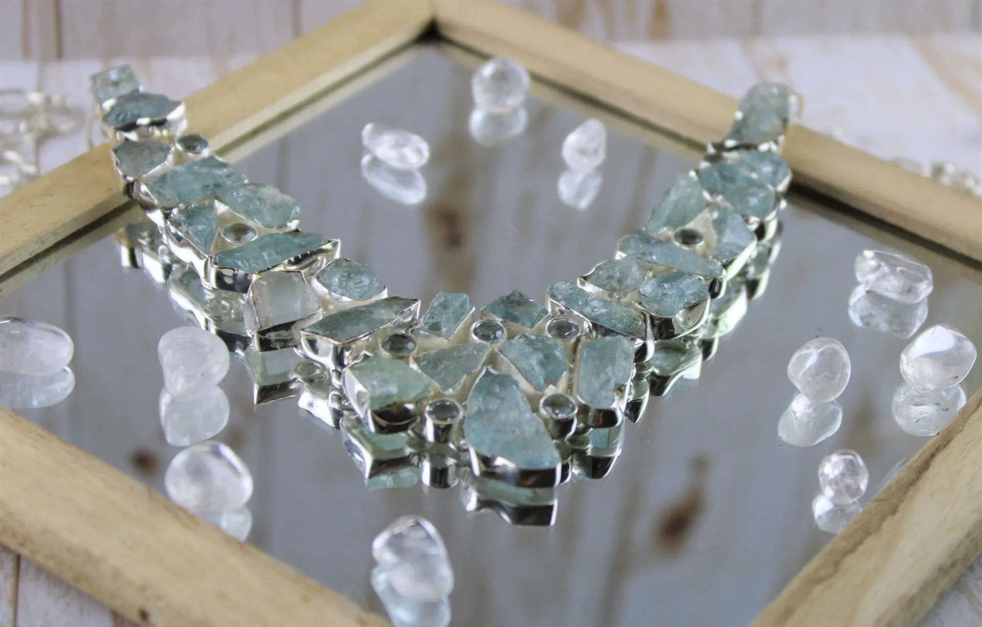 Aquamarine & Blue Topaz Necklace