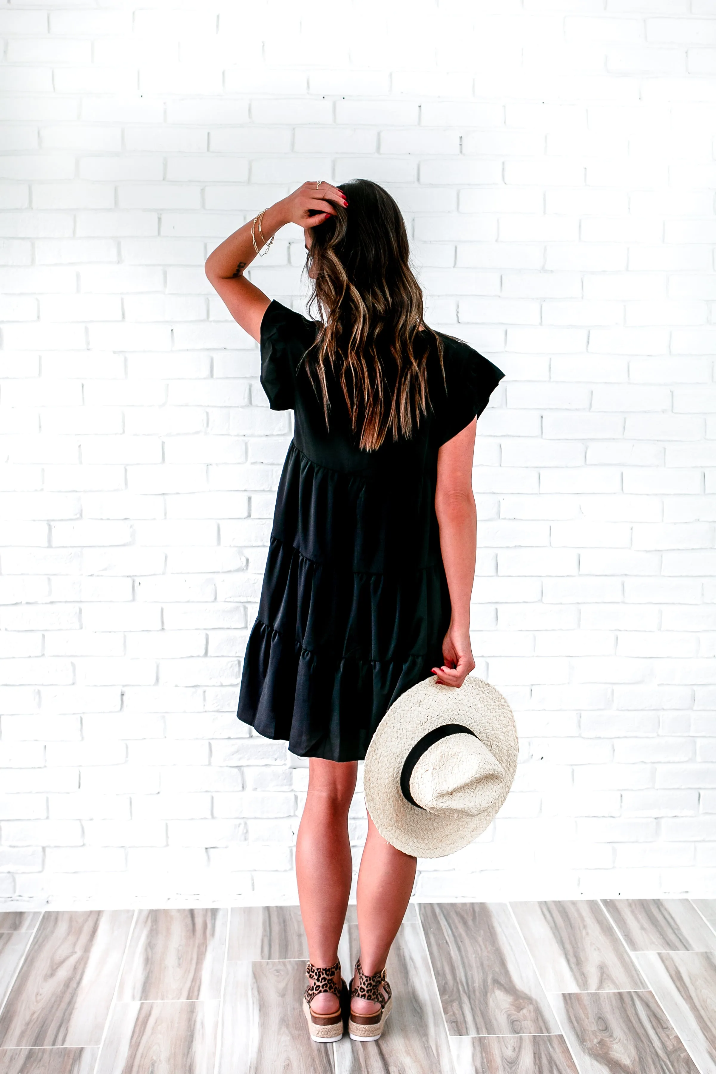 Arya Babydoll Black Dress