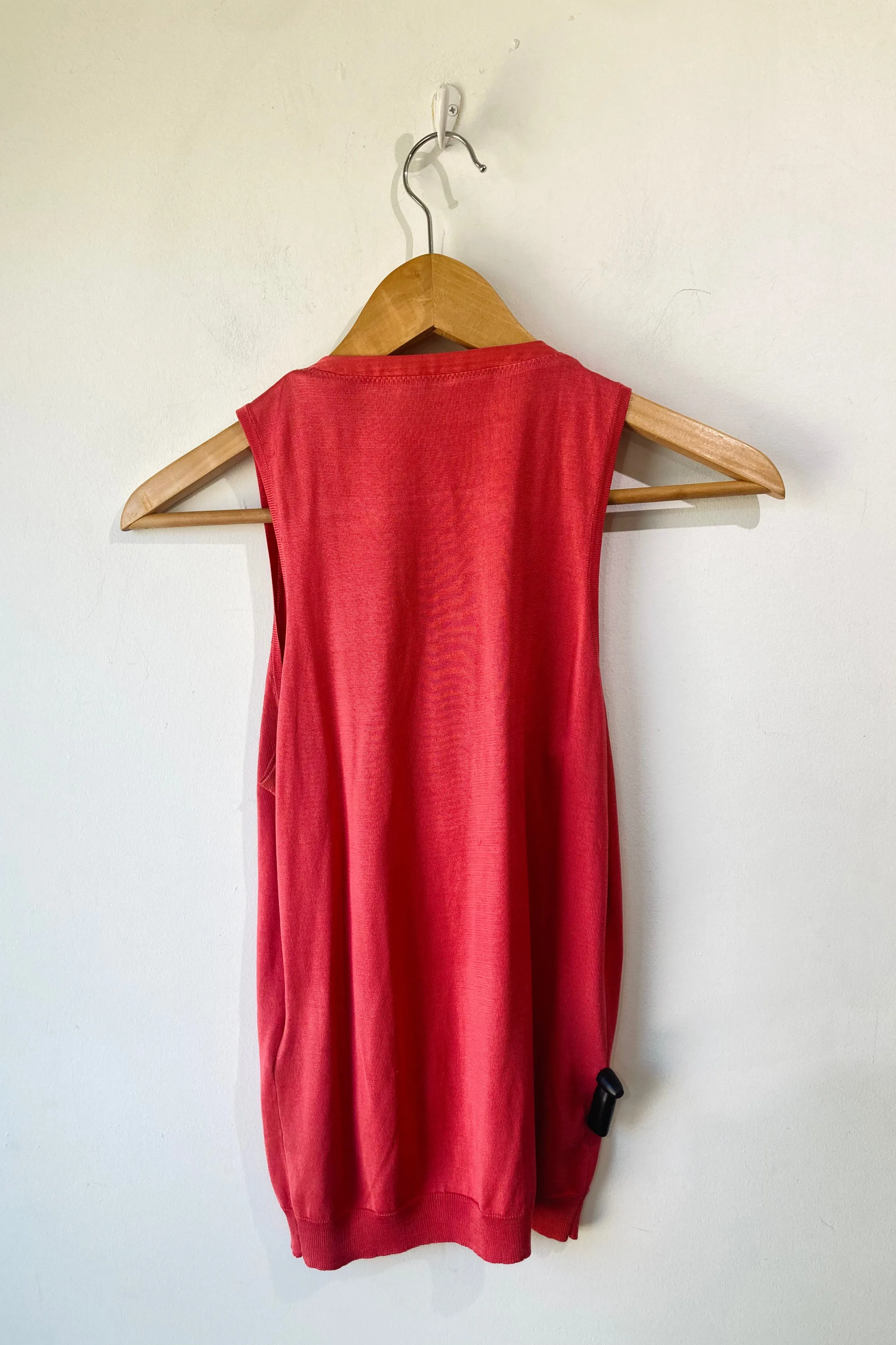 Balenciaga Knits Salmon Sleeveless Knit Top