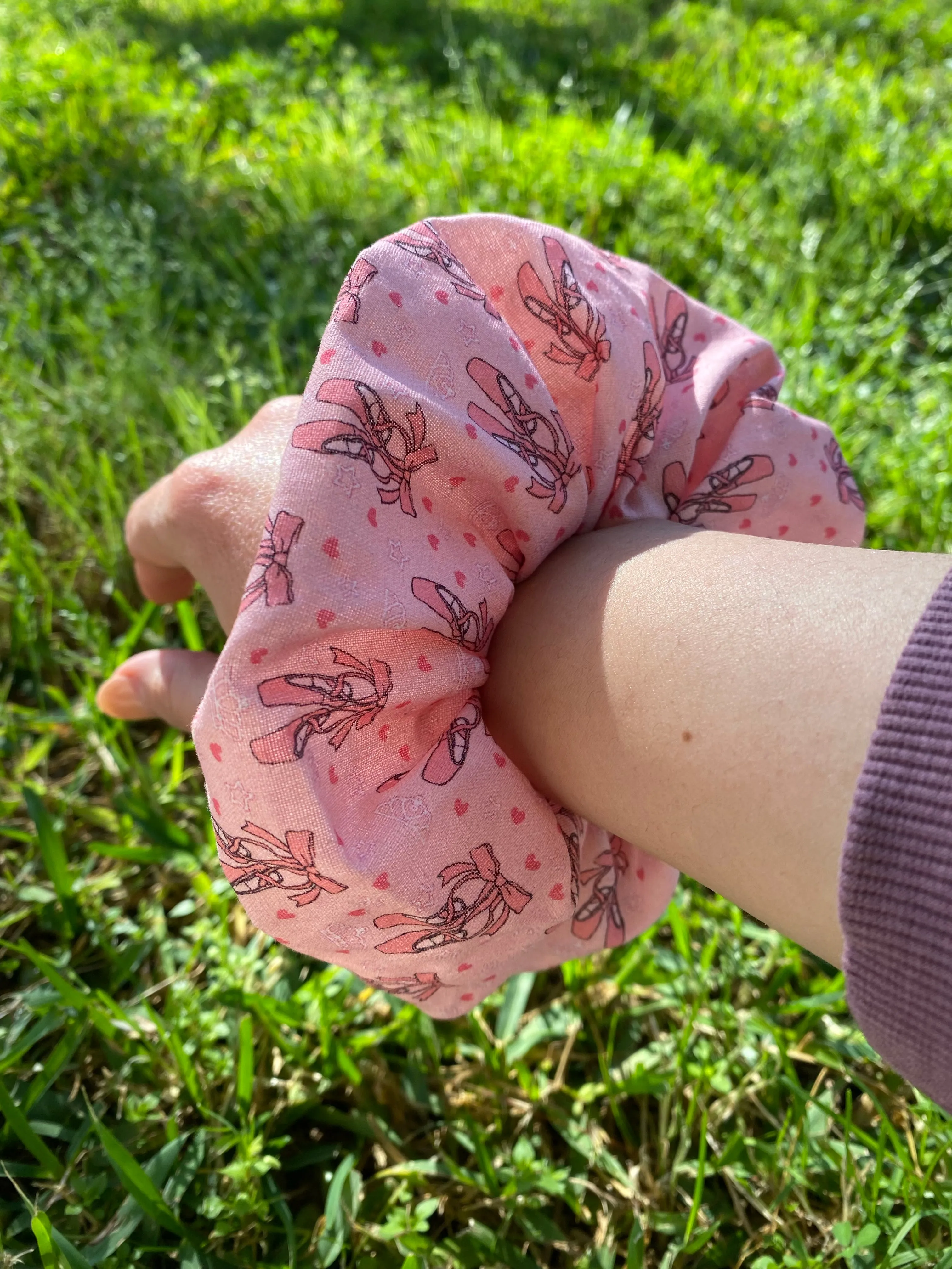 Ballerina Shoes Scrunchie Hair Tie