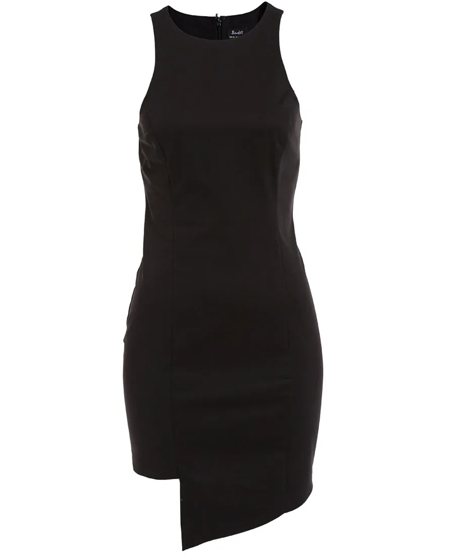Bardot Asymmetrical Hem Dress