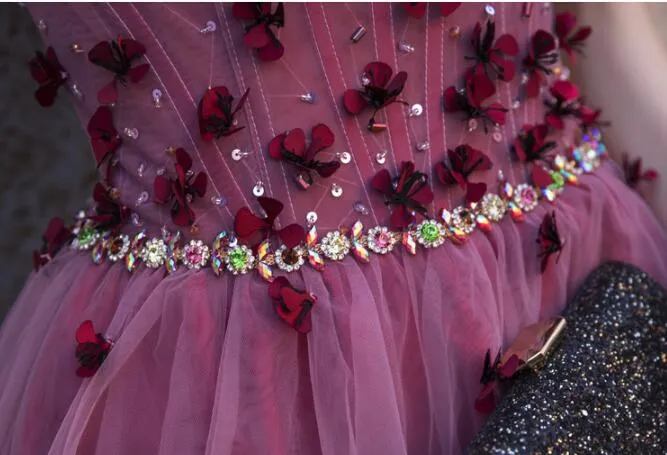 Beautiful Sweetheart Handmade Tulle Homecoming Dress , Stylish Party Dresses