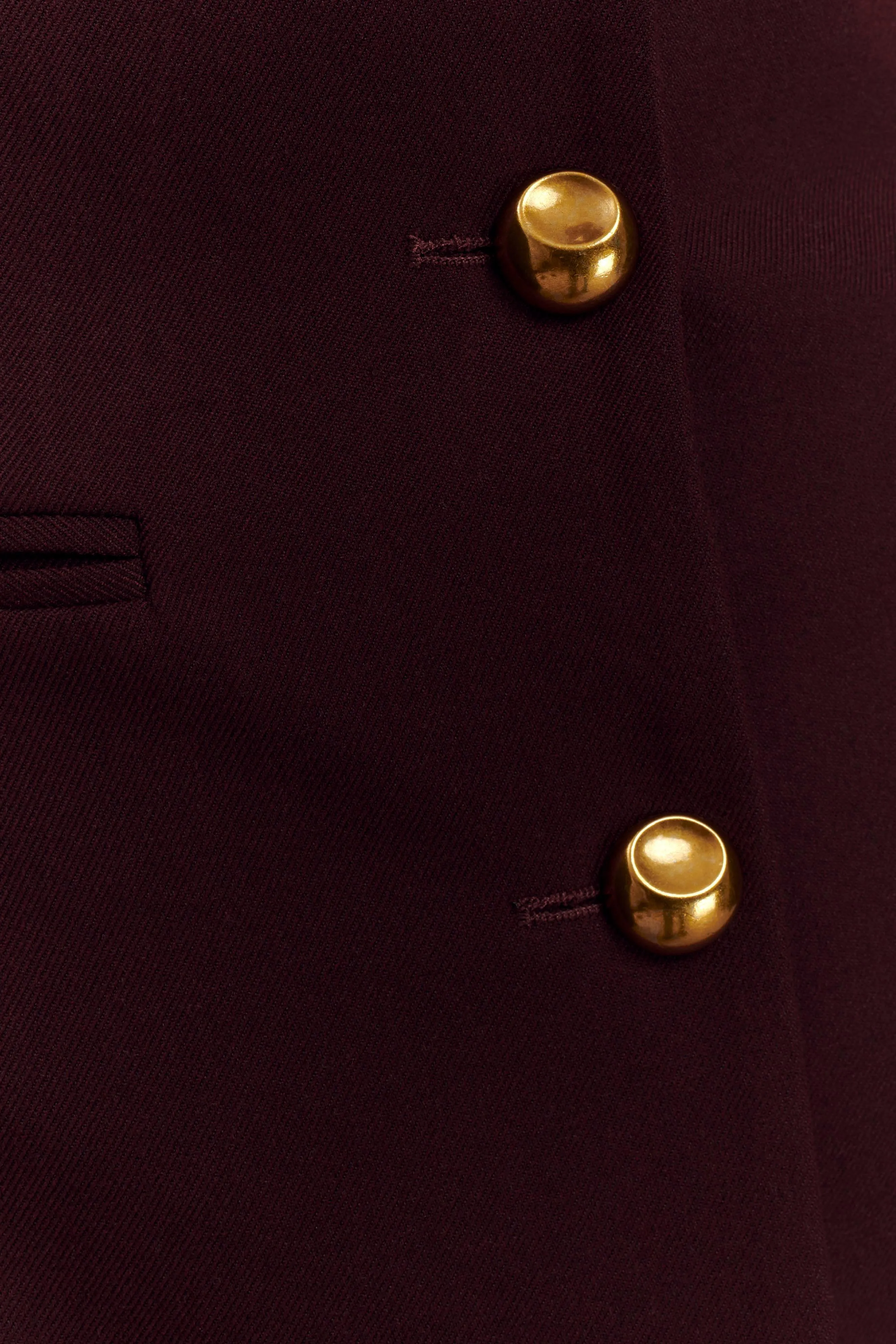 Bellamy Cinched Blazer - Mahogany