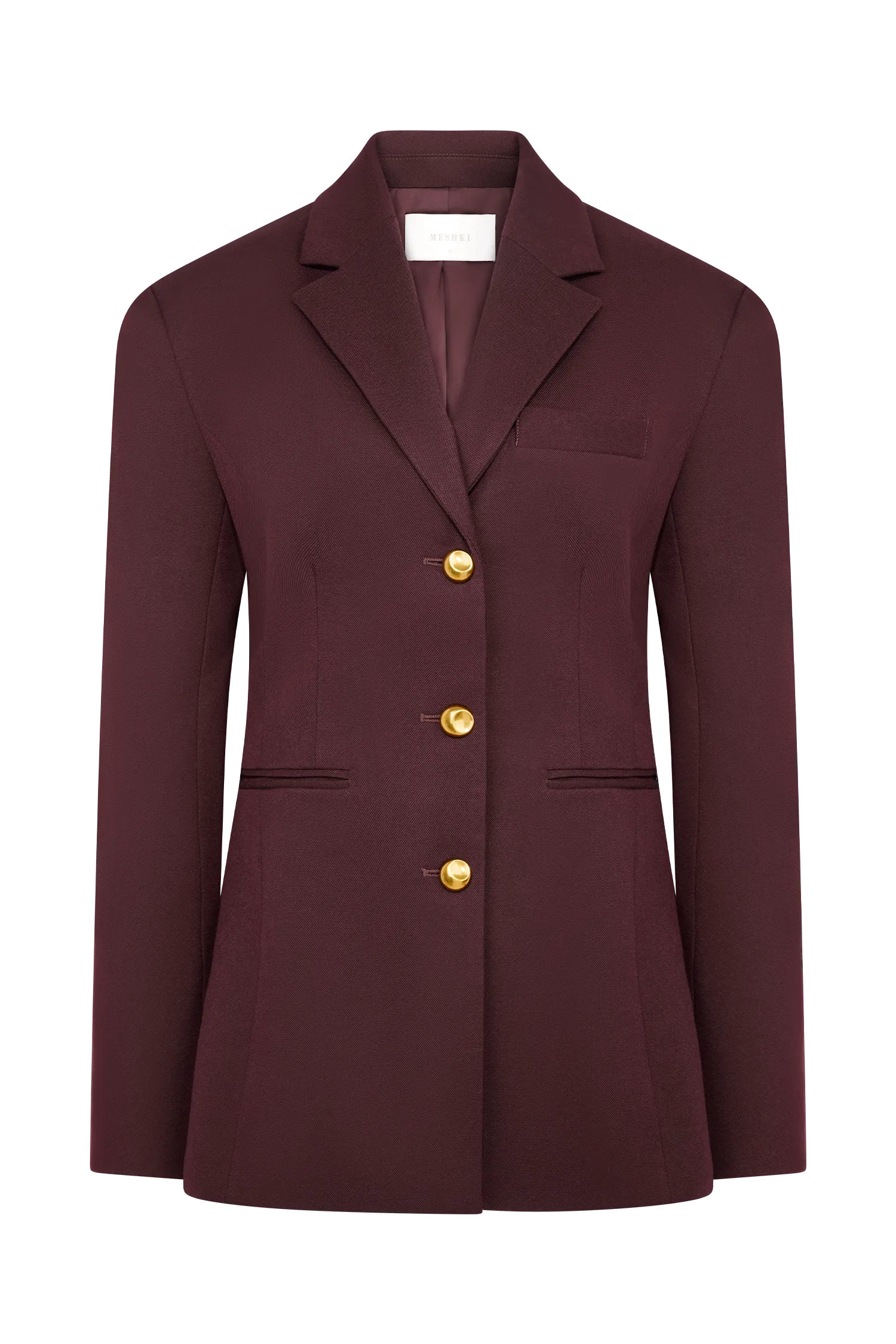 Bellamy Cinched Blazer - Mahogany