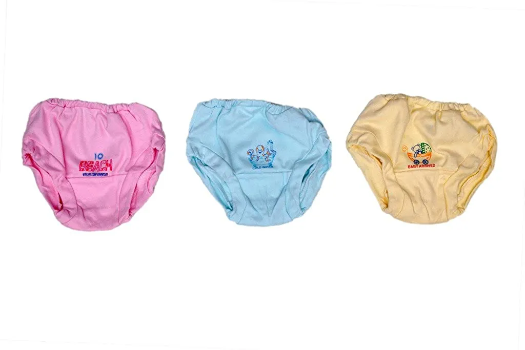 BelleGirl 100% Cotton Panties Combo With Light Colour, Pack of 3