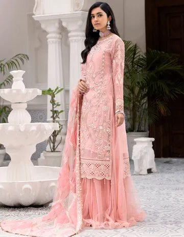 BL 303| Emaan Adeel Belle Robe Vol 3 | Unstitched Embroidered Luxury Chiffon Suits