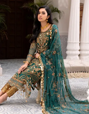 BL 306 | Emaan Adeel Belle Robe Vol 3 | Unstitched Embroidered Luxury Chiffon Suits